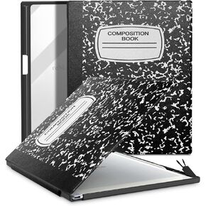 حافظة E NET-CASE لجهاز Remarkable 2 Paper Tablet 10.3 "إصدار 2020، تصميم فوليو للكتاب مع حامل قلم مدمج، حافظة خلفية خفيفة الوزن وشفافة لجهاز Remarkable 2 (أسود)