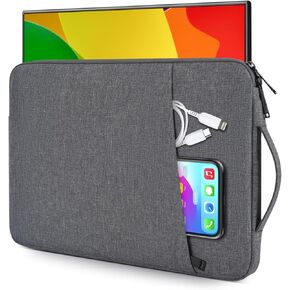 Portable Monitor Case 15.6 Inch, Protective Carrying Sleeve for MNN ForHelp KYY ARZOPA InnoView VILVA COOLHOOD ViewSonic HotYeah UPERFECT KOORUI QQH Zenscreen 15.6" Portable Monitor Computer Bag,Black