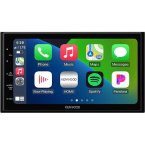 KENWOOD DMX5020S Digital Car Stereo (45W x 4-Ch), Apple CarPlay & Android Auto Compatible, Bluetooth-Enabled Head Unit with 6.8" LCD Display, Double DIN Touchscreen Car Stereo with USB Mirroring