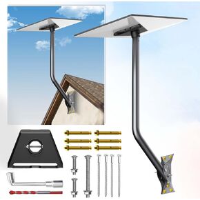 Starlink Gen 3 Mount, Adjustable 26 Inch Starlink Mounting Kit Compatible with V3 Starlink Standard Dish, Starlink Long Wall Mount for Starlink Internet Kit Satellite 【Include Gen 3 Pipe Adapter】