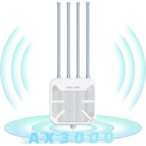 WAVLINK AX3000 WiFi 6 Wireless Outdoor Wireless Access Points, Long Range Outdoor WiFi with Dual Band/PoE/IP67 Waterproof/600mW of power/Up to 256 devices for Parties, business gatherings, etc.
