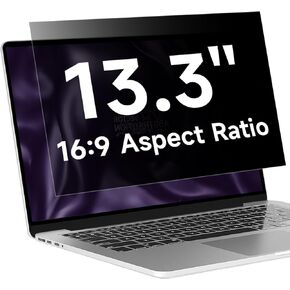 13.3 Inch 16:9 Laptop Privacy Screen Filter, Anti Blue Light Glare & Anti Scratch Computer Privacy Shield for 13" with 16:9 Aspect Ratio Laptop in Kuwait