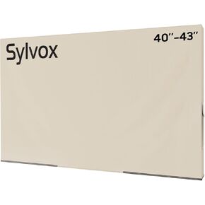 Sylvox 60'' - 65'' TV Cover Weatherproof Outdoor TV Screen Cover, 600D Oxford fabric Waterproof Dustproof, and Moisture Resistant, with remote control pocket Suitable for outdoor TV protection