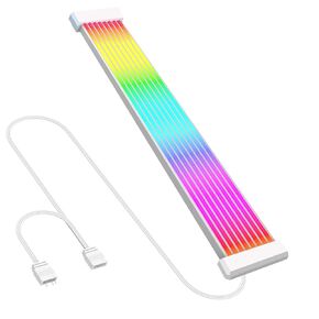 ARGB Lighting Strip for PSU extension Cables PC RGB GPU Cable, 9 inches length HE280 5V 3PIN ARGB Sync PC Cables, Suit for 6Pin 8Pin 12Pin 16Pin 24Pin PSU RGB Cable Extensions, Making PC Case Colorful