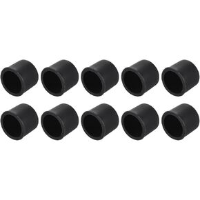 Anti Dust Cap Cover RCA Female Connector Socket Jack Plug Protector,[for Micro Female Port,for DVD Amplifier] - 10 x 8.5mm/Black /10 Pcs