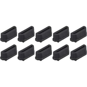 Anti Dust Cap Cover Silicone Micro Male Port,[for Micro Female Port,for Laptop Port] - 10 x 2.5mm/Black /10 Pcs