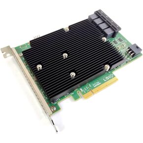 LSI Logic Controller Card 05-25600-00 9300-16i 16Port 12Gb/s SAS x8 PCI-Express 3 Full Height Brown Box