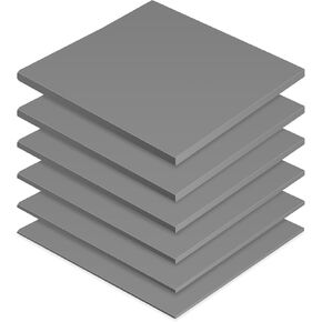 Frienda 6 Pcs Thermal Pad 100 x 100 mm, 0.5 mm, 1 mm, 1.5 mm, 2 mm, 2.5 mm, 3 mm Heat Resistant Conductive Silicone Pad Thermal Pads Conductivity 6.0 W/M for Laptop Heatsink CPU GPU LED Cooler (Blue)