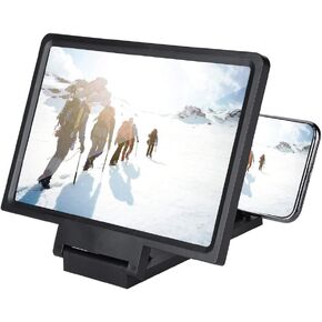 ASHATA 19.56" Screen Magnifier for Smartphone, HD Mobile Phone Screen Magnifier, No Power Drive, Movie Video Expandable HD Screen for Watching Movies Videos (Black)