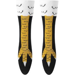 جوارب أرجل الدجاج اللطيفة من BINPURE للأطفال، جوارب دجاج عالية الركبة مبتكرة هدايا مضحكة لجوارب الهالوين للفتيات الصغيرات والأولاد in Kuwait