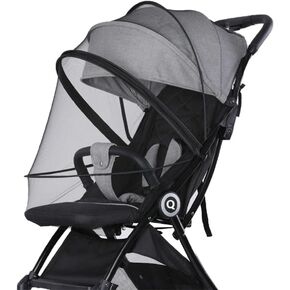 Stroller Mosquito Net Baby Bassinet Net Cover Universal Pram Net Zipper Mesh Stroller Bug Net Full Cover Insect Net for Pushchair Pram Buggy Carrycot Cradle Moses Basket, Travel Cot