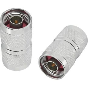 2PCS Male to Male Adapter N Type Male to Male Adapter Coaxial Connector RF Coaxial Cable Extension Adapter Used for Antennas Wireless LAN Coaxial Cable Radio