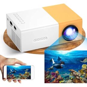Mini Projector, LCD 1080P Portable Projector Outdoor Movie Projector, Portable Home TV Projector Outdoor Video LED Projector