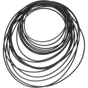 HOMSFOU 50pcs Tape Recorder Belt Cassette Recorder Drive Belts Cassette Tape Turntable Belt Player Drive Belts Cassette Player Belts Replacement Leather Belts Recorder Rubber Belts DVD Cd