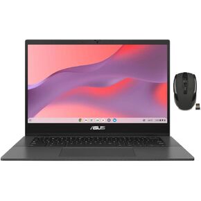 ASUS 14" FHD Chromebook Laptop | MediaTek Kompanio 520 | Integrated Graphics| WIFI | 4GB RAM | 64GB SSD | Chrome OS | Bundle with Wireless Mouse