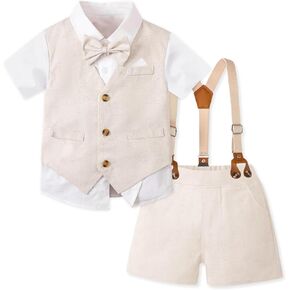 SANGTREE Baby Boys Vest Short Sleeved Gentleman Sets, 3 Months - 6 Years