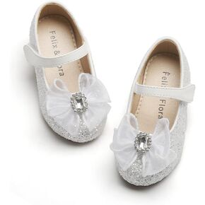 Felix & Flora Toddler Girls Dress Shoes - Little Girl Ballet Mary Jane Flats Party School Wedding