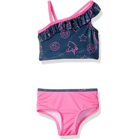 Girls' Unicorn Emoji Print Tankini