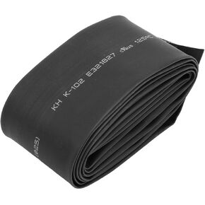 uxcell® 1.5M Length 25mm Dia Polyolefin Heat Shrink Tube Sleeving Wire Cable Black