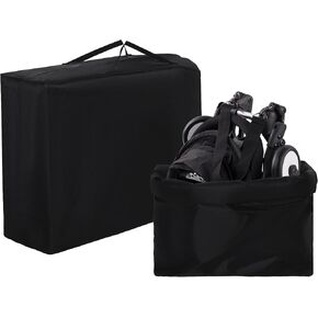 Stroller Travel Bag for Airplane,Thicken Large Stroller Travel Bag Fits Most Sizes, Tighten Rope Gate Check Stroller Bag for Double and Jogging Strollers