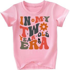 Toddler Girls 2nd Birthday Shirt Outfit for Girls Cute Two Years Old Birthday Gift