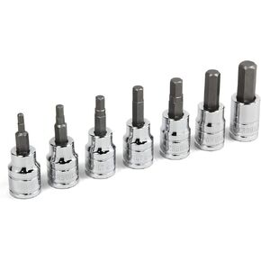 Powerbuilt 642403 Metric Wobble Ball Hex Bit Set, 8-Piece