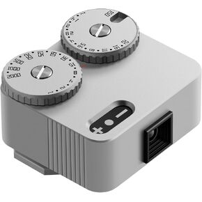TTARTISAN Light Meter II Two Dial to Adjust ISO Compatible with Cold Shoe Mount for Speed ISO Photography (Silver)