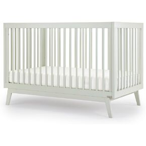 dadada Baby Soho 3-in-1 Convertible Crib to Toddler Bed – Wooden Crib Made in Italy, GREENGUARD Gold Certified Small Baby Crib – Baby-Safe Finish, Modern Design (Natural)