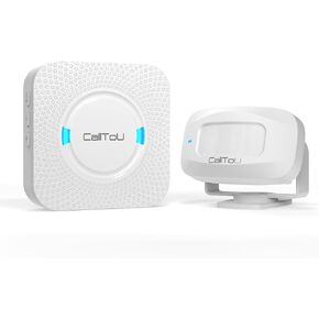 CallToU Bed Sensor Alarm and Fall Prevention for Elderly/Dementia/Patient Wireless Caregiver Pager Motion Sensor Alarms System Motion Detector Alert Monitor System 500+FT, Bed Alarm for Elderly Adult