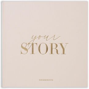 Baby Memory Book New Mom Gift - Your Story - Baby Record Book & Photo Album - Gift for Newborn Baby Boy & Girl, Great For Baby Showers (Cream)