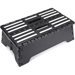 5 Inch Folding Step Stool with Non-slip Mat. Made of Incombustible Plastic, Can Withstand over 250 Pounds. Collapsible Step Suitable for Kitchen, Bathroom, Bedroom, Camping, Travel ect
