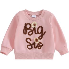 Ayalinggo Big Sister Little Sister Matching Outfits Toddler Baby Long Sleeve Crewneck Big Sis Sweatshirt Fall Infant Clothes