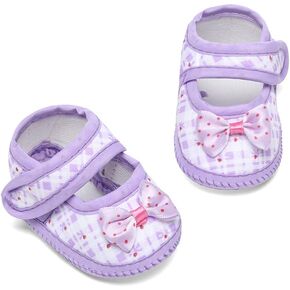 Baby Girl Dress Shoes,Infant Toddler First Walking Mary Jane Flats with Bowknot Non-Slip Soft Sole Wedding Princess