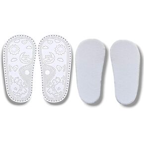 Ann G Perforated Baby Shoe Soles with Pure EVA inner soles, Soft, flexible, nonslip, comfortable, crochet accessories, babies first shoes