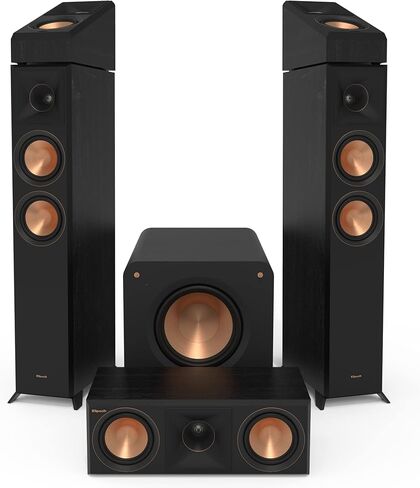 نظام Klipsch 5.1 الأبنوسي - الموديل RP-5000F II, RP-500C II, RP-500SA II, RP-1000SW in Saudi Arabia