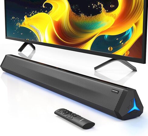 شريط صوت Passau مقاس 35 بوصة لمكبر صوت التلفزيون الذكي مع اتصال Bluetooth 5.3 OPT/USB/AUX، وشاشة LED، و3 أشرطة صوت للتلفزيون في وضع DSP للمسرح المنزلي وجهاز عرض ألعاب الكمبيوتر الشخصي in Saudi Arabia