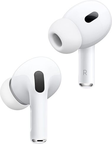 Apple AirPods Pro (2nd Generation) Wireless Ear Buds with USB-C Charging, Up to 2X More Active Noise Cancelling Bluetooth Headphones, Transparency Mode, Adaptive Audio, Personalized Spatial Audio in Saudi Arabia