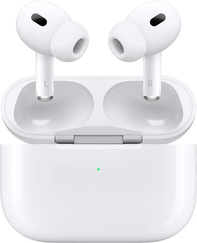 Apple AirPods Pro (2nd Generation) Wireless Ear Buds with USB-C Charging, Up to 2X More Active Noise Cancelling Bluetooth Headphones, Transparency Mode, Adaptive Audio, Personalized Spatial Audio in Saudi Arabia
