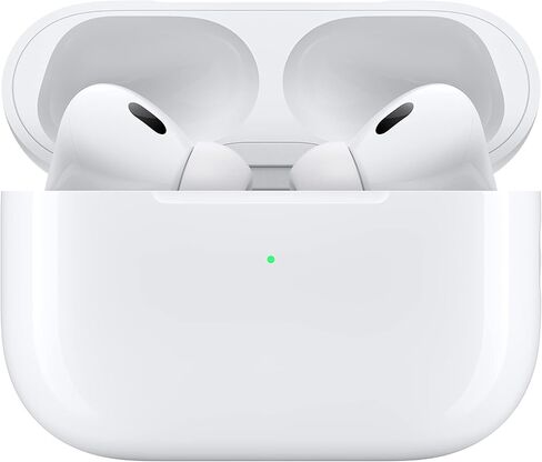 Apple AirPods Pro (2nd Generation) Wireless Ear Buds with USB-C Charging, Up to 2X More Active Noise Cancelling Bluetooth Headphones, Transparency Mode, Adaptive Audio, Personalized Spatial Audio in Saudi Arabia