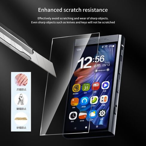 9H Hardness Premium Scratch-Proof Protective Screen Protector Tempered Glass Film for HiBy Digital M300 HiFi Music Player (1pc) in Saudi Arabia