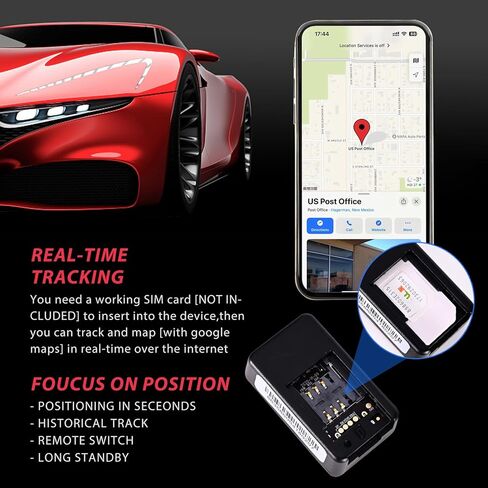 Mini GPS Tracker for Vehicles - Magnetic gps car tracker device hidden, no monthly fee, Real-Time Location Monitoring / 2024 New in Kuwait