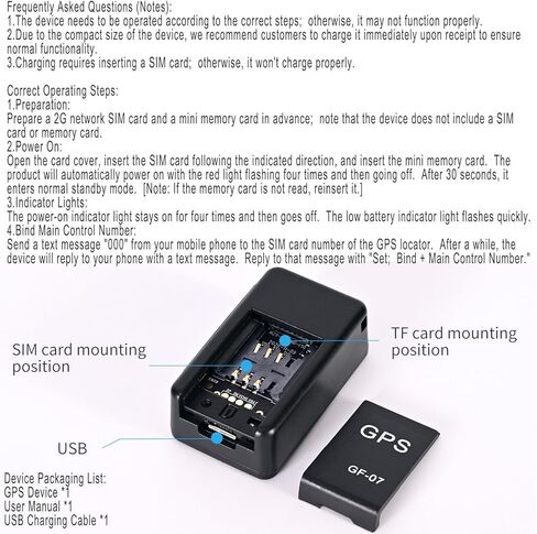 Mini GPS Tracker for Vehicles - Magnetic gps car tracker device hidden, no monthly fee, Real-Time Location Monitoring / 2024 New in Kuwait