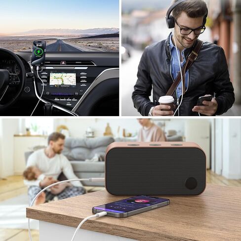 2 Pack Aux Cord for iPhone 15, USB Type C to 3.5mm Headphone Jack Aux Audio Cable for Car Home Stereo Headphone Speaker Compatible with iPhone 15/15 Plus/15 Pro/15 Pro Max, Galaxy S24 S23 S22 Ultra in Saudi Arabia