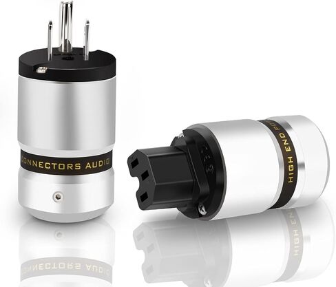 قابس طاقة صوت Monosaudio 10A/250V 15A/125V قابس طاقة عالي النهاية IEC C13 موصل ألومنيوم موصل طاقة قابس طاقة صوتي لسلك الطاقة الصوتي DIY كابل طاقة الصوت HiFi (نحاس نقي) in Kuwait