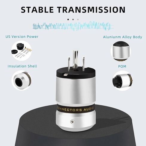 قابس طاقة صوت Monosaudio 10A/250V 15A/125V قابس طاقة عالي النهاية IEC C13 موصل ألومنيوم موصل طاقة قابس طاقة صوتي لسلك الطاقة الصوتي DIY كابل طاقة الصوت HiFi (نحاس نقي) in Kuwait