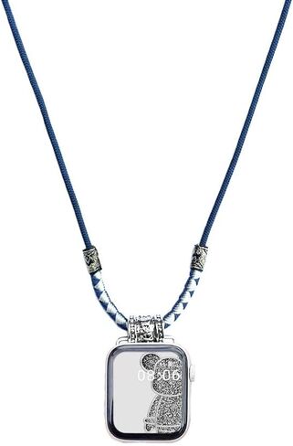 تتوافق قلادة محول القلادة مع ساعة Apple، ويأتي موصل الحبل اليدوي المصنوع يدويًا مع سوار معصم مزدوج الجرح، وحبل الساعة IWatch Series 8/7/6/5/4/SE/9 in Saudi Arabia