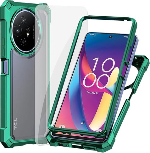 حافظة Ailiber لهاتف TCL 50 XL 5G، شفافة شفافة [مضادة للاصفرار]، مع [واقي شاشة]، ممتص للصدمات بطبقة مزدوجة، [مقاوم للخدش] غطاء هاتف محمول لـ TCL 50 XL-ذهبي in Kuwait