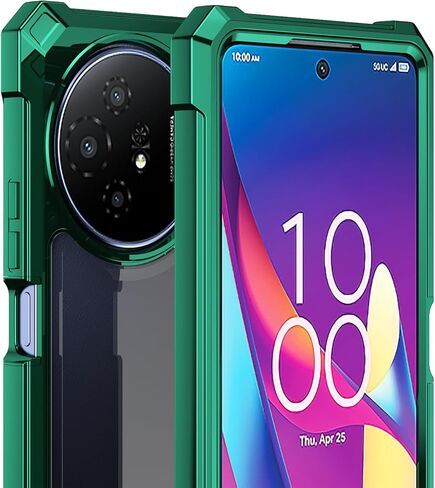 حافظة Ailiber لهاتف TCL 50 XL 5G، شفافة شفافة [مضادة للاصفرار]، مع [واقي شاشة]، ممتص للصدمات بطبقة مزدوجة، [مقاوم للخدش] غطاء هاتف محمول لـ TCL 50 XL-ذهبي in Kuwait