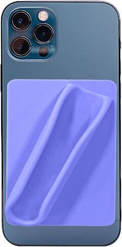 Silicone Lip Holder for Back of Cell Phone Sleeve,Lipstick Lip Glaze Phone Case Back Stick On Holder for iPhone and Android Smartphones(Purple) in Saudi Arabia