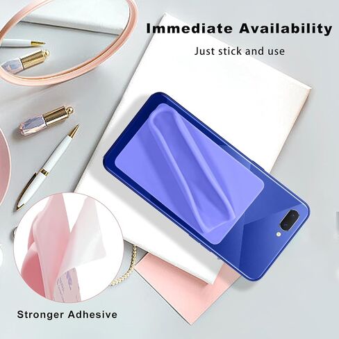Silicone Lip Holder for Back of Cell Phone Sleeve,Lipstick Lip Glaze Phone Case Back Stick On Holder for iPhone and Android Smartphones(Purple) in Saudi Arabia
